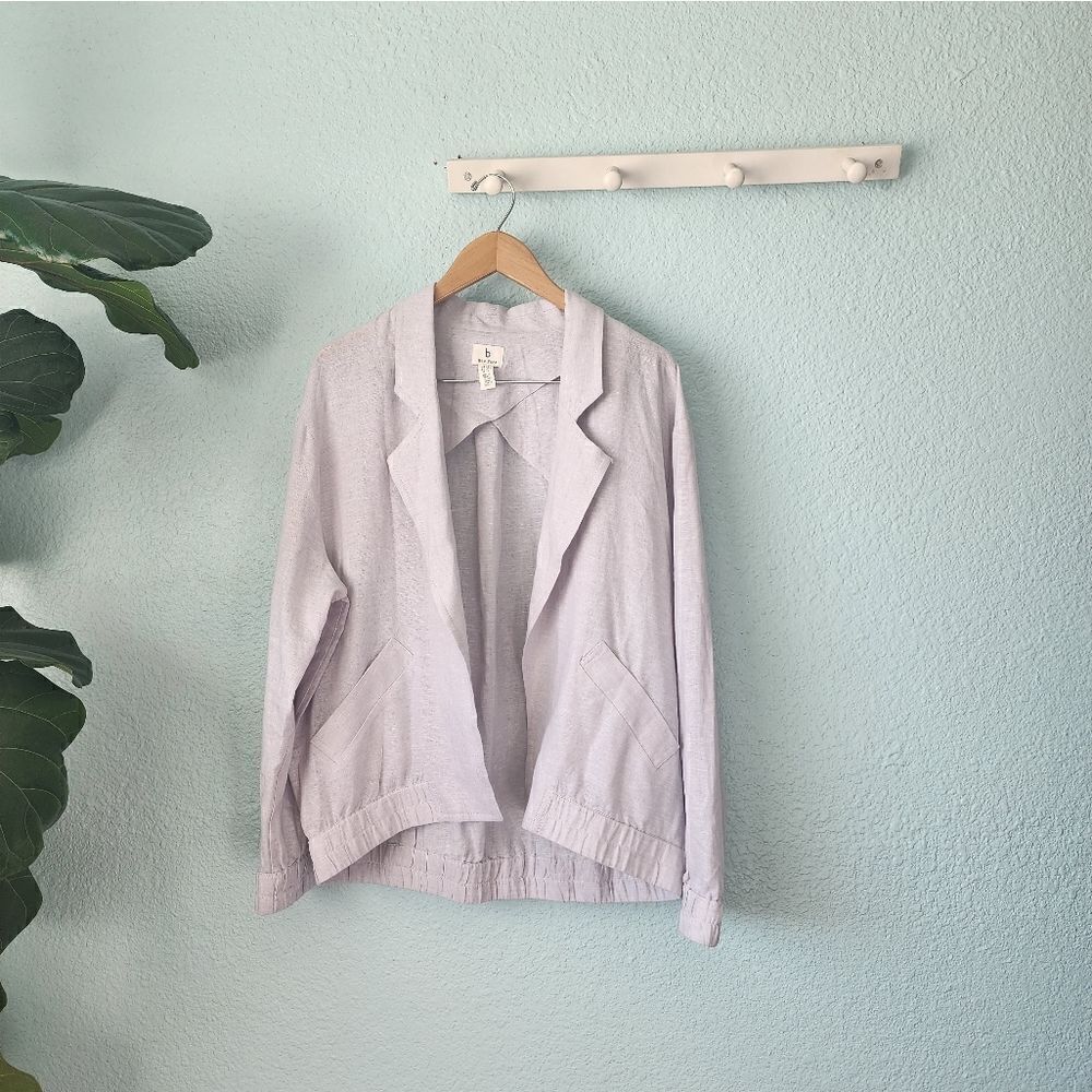 B new york linen blend Eco easy jacket Coastal Minimalist - Picture 4 of 16